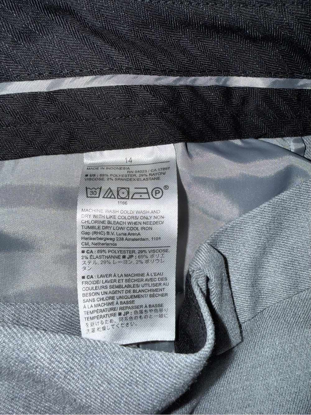 Banana Republic Ryan Curvy Fit Dress Pants (Light Gray) Size 14 - Picture 5 of 7